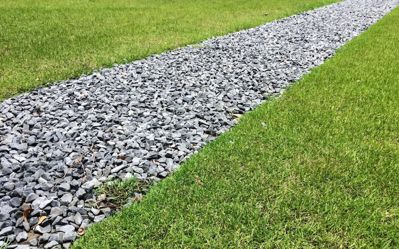 Decorative rock and drainage material